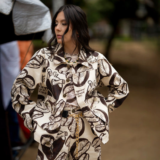 CHAQUETA DENIM CAFETERA