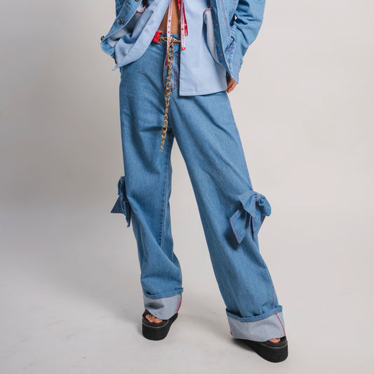 Pant Denim Moño – Ale Ardila Studios