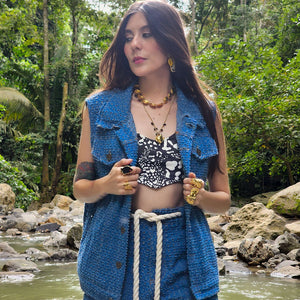 MINI SHORT DENIM CAIMÁN