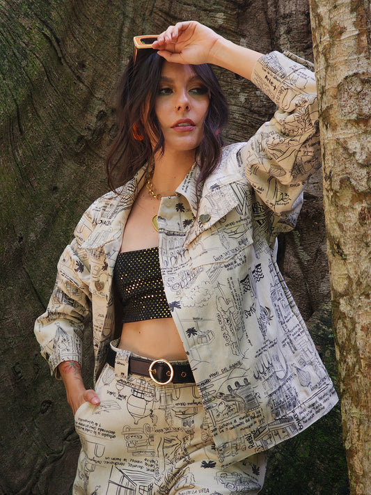 CHAQUETA DENIM SITIOS TURÍSTICOS