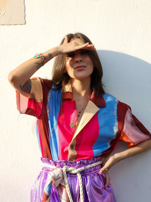 CAMISA ONDAS ROSADAS