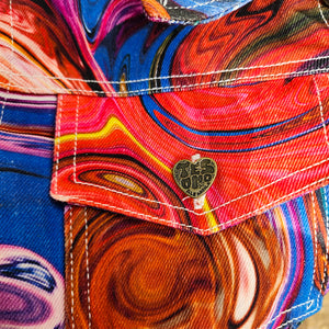 CHAQUETA DENIM CAÑO CRISTALES