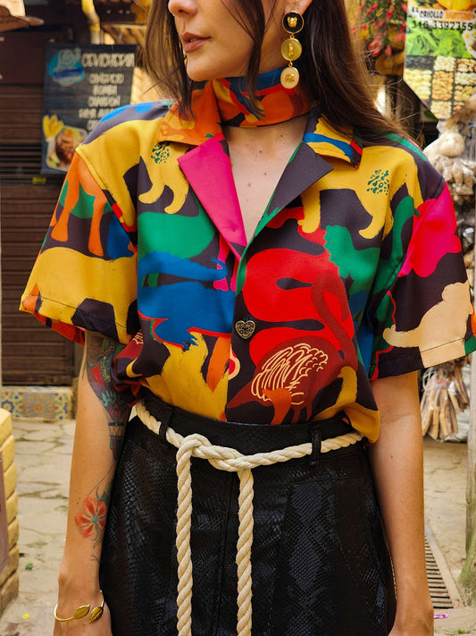 CAMISA FAUNA NOCHE