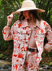 Chaqueta Denim Rupestre – Ale Ardila Studios