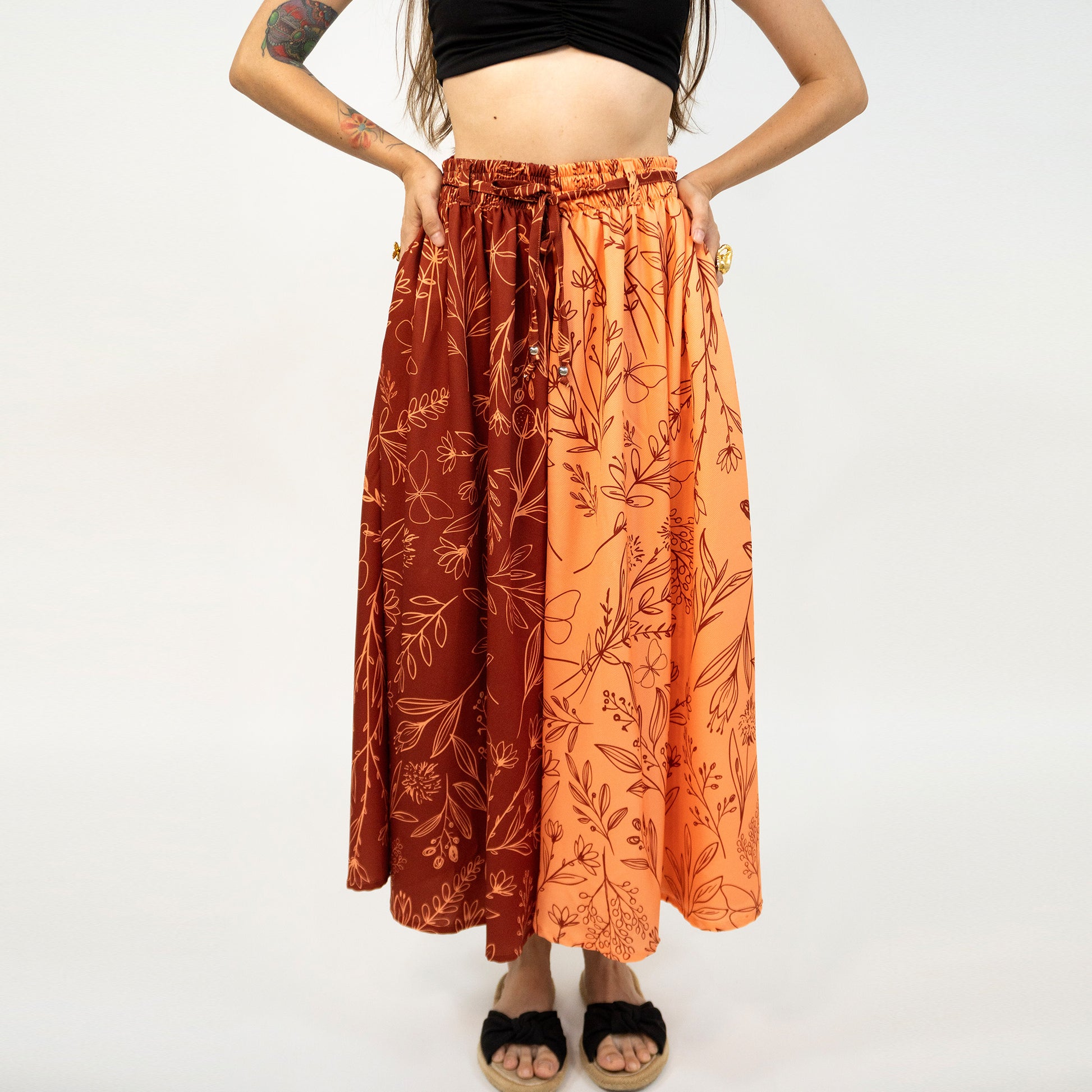 FALDA PANTALÓN VINOTINTO & ROSADO 2.0