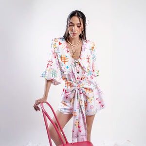 CAMISA RUCHES ENTRE RISAS Y TRAZOS