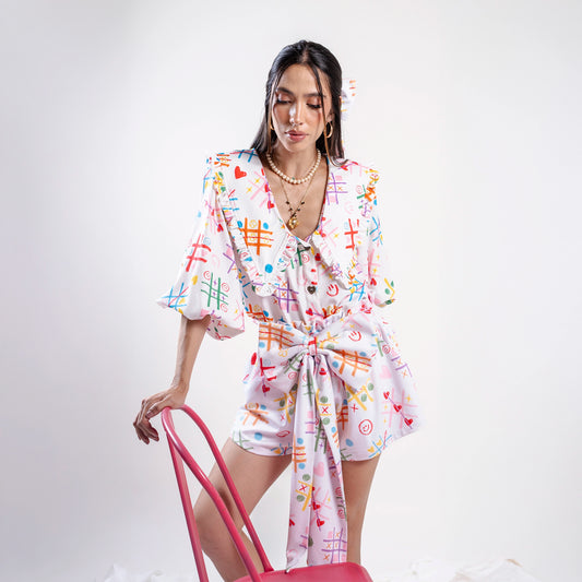 CAMISA RUCHES ENTRE RISAS Y TRAZOS