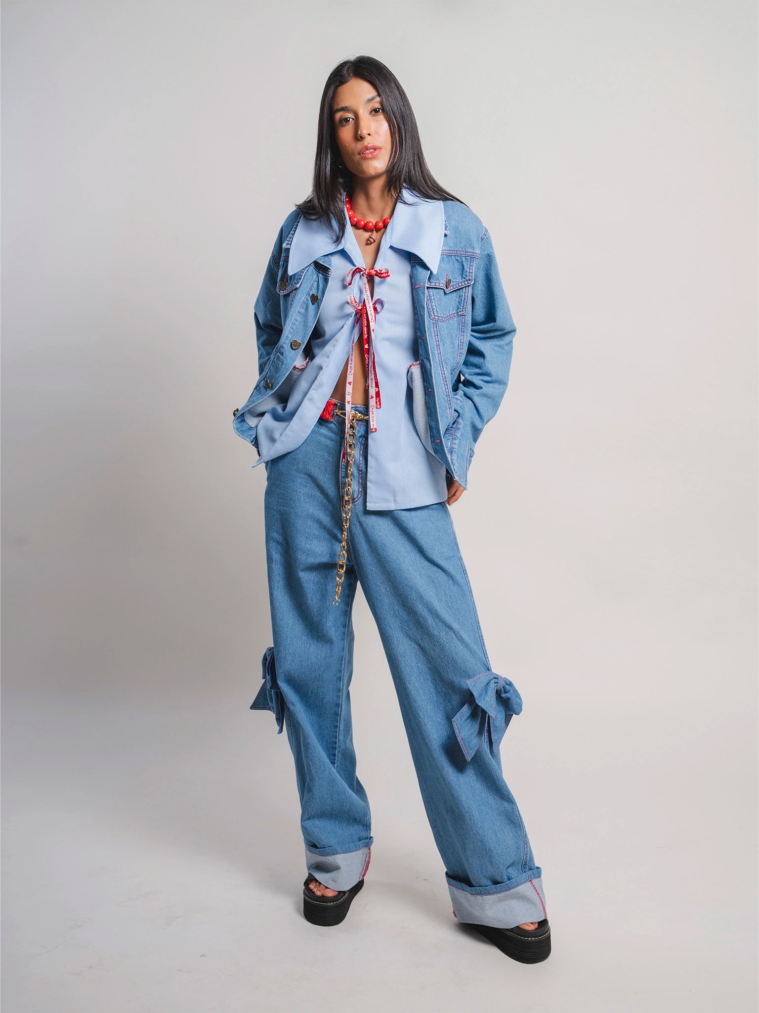 CHAQUETA DENIM MOÑO