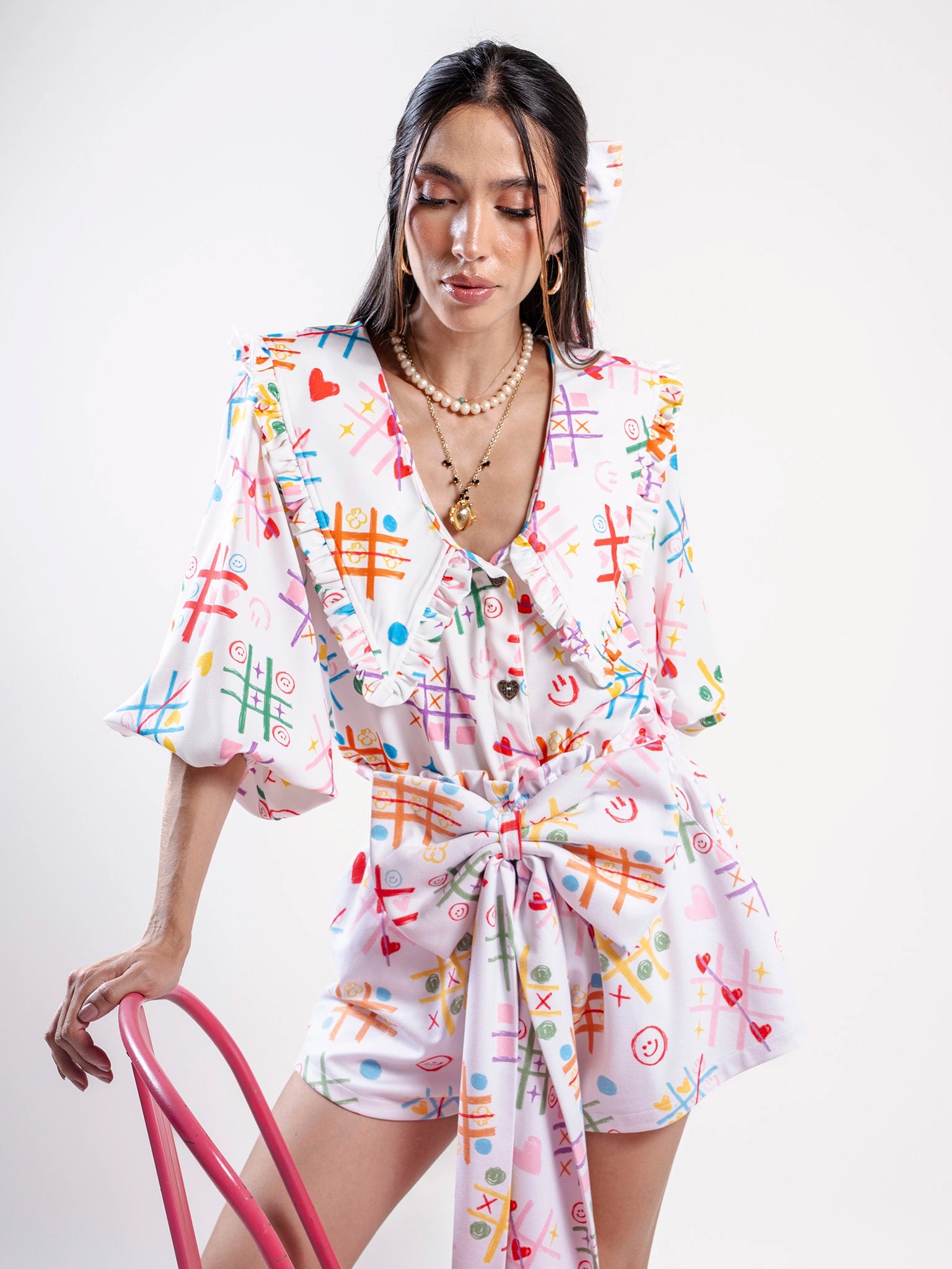 MINI SHORT ENTRE RISAS Y TRAZOS