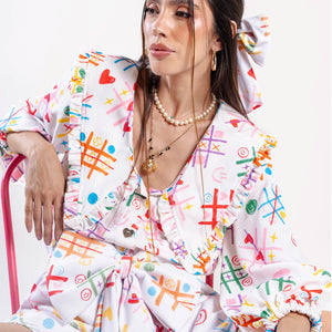 CAMISA RUCHES ENTRE RISAS Y TRAZOS