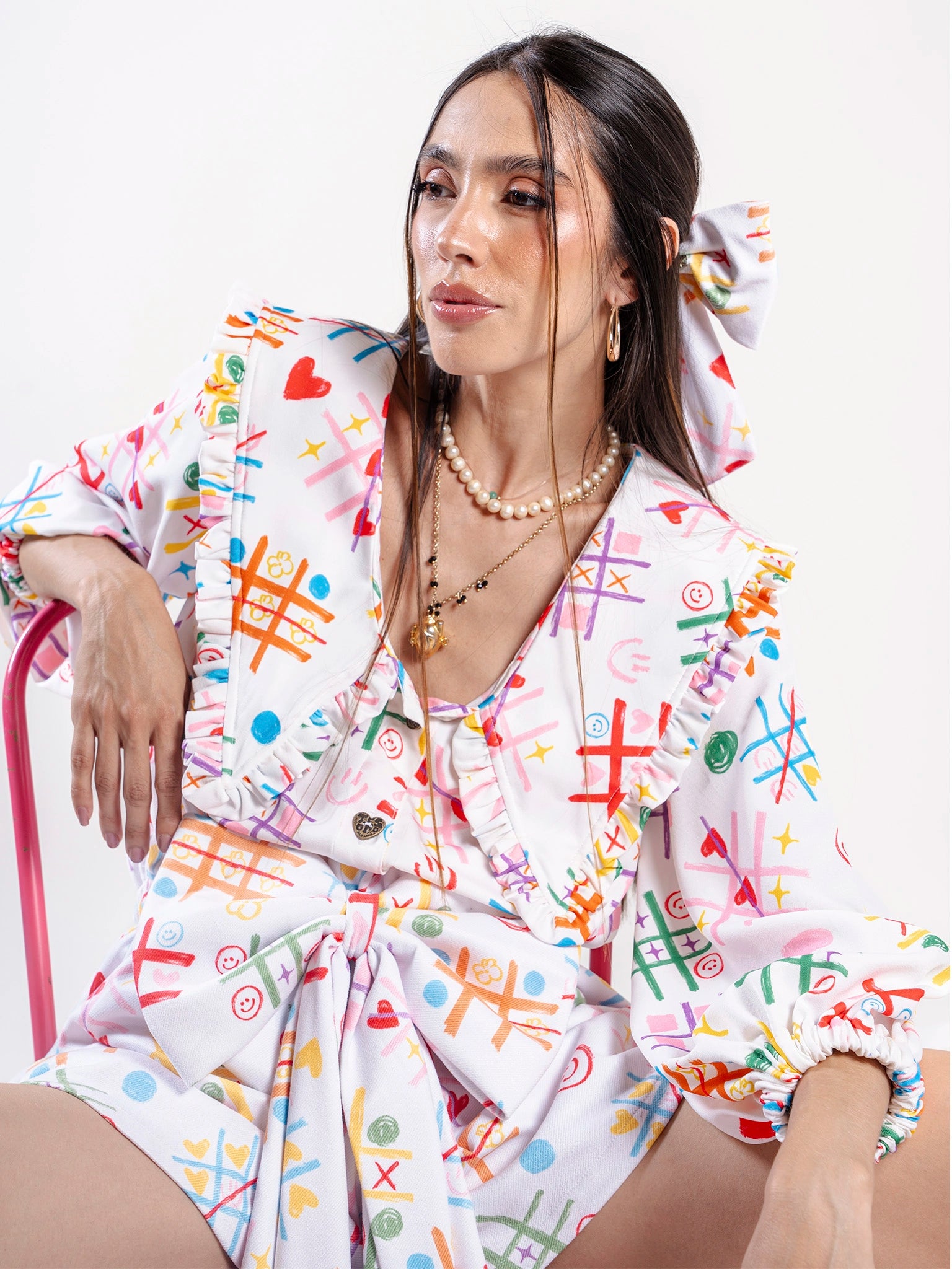 CAMISA RUCHES ENTRE RISAS Y TRAZOS