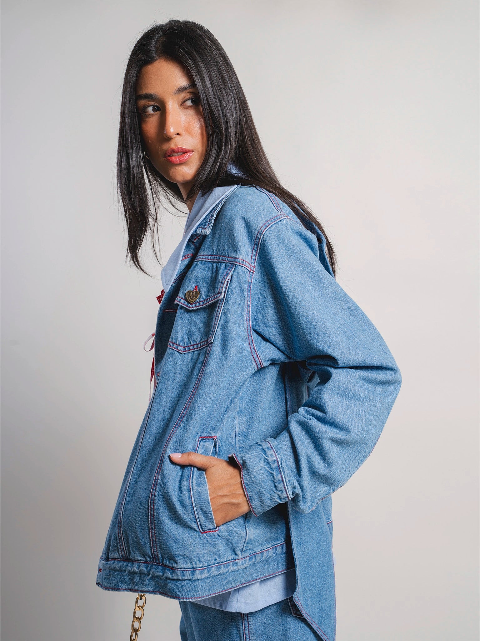 CHAQUETA DENIM MOÑO