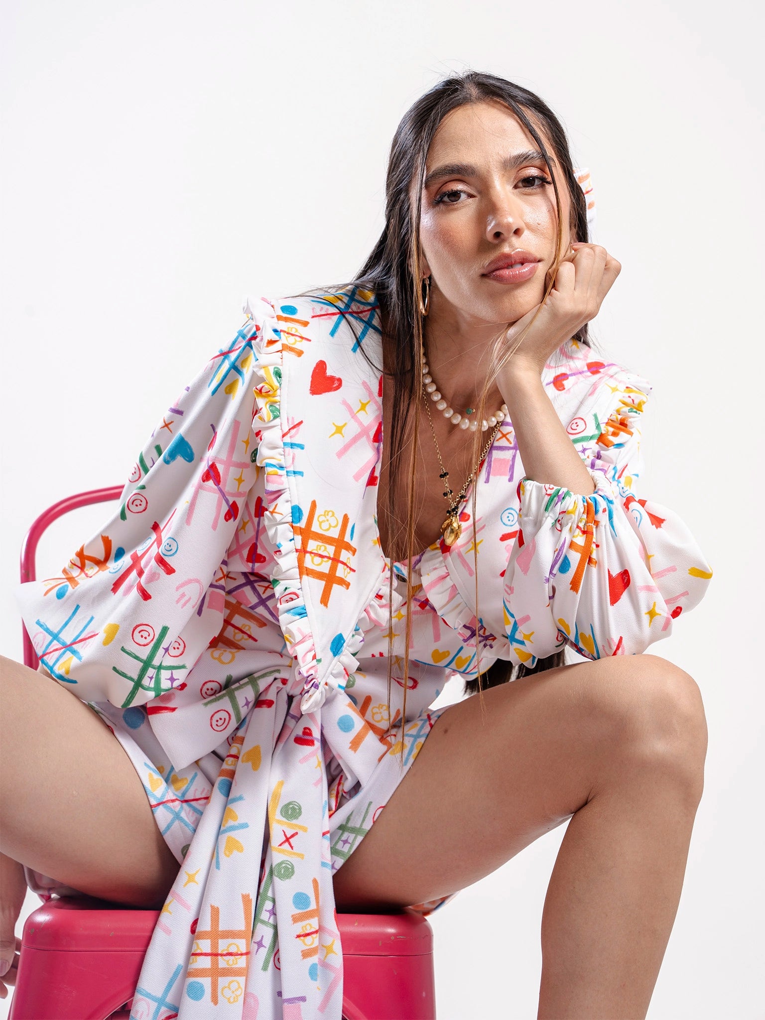 CAMISA RUCHES ENTRE RISAS Y TRAZOS