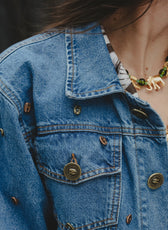 Chaqueta Denim Cosecha – detalle denim índigo
