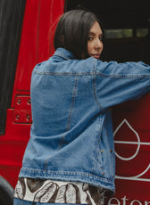Chaqueta Denim Cosecha – styling completo