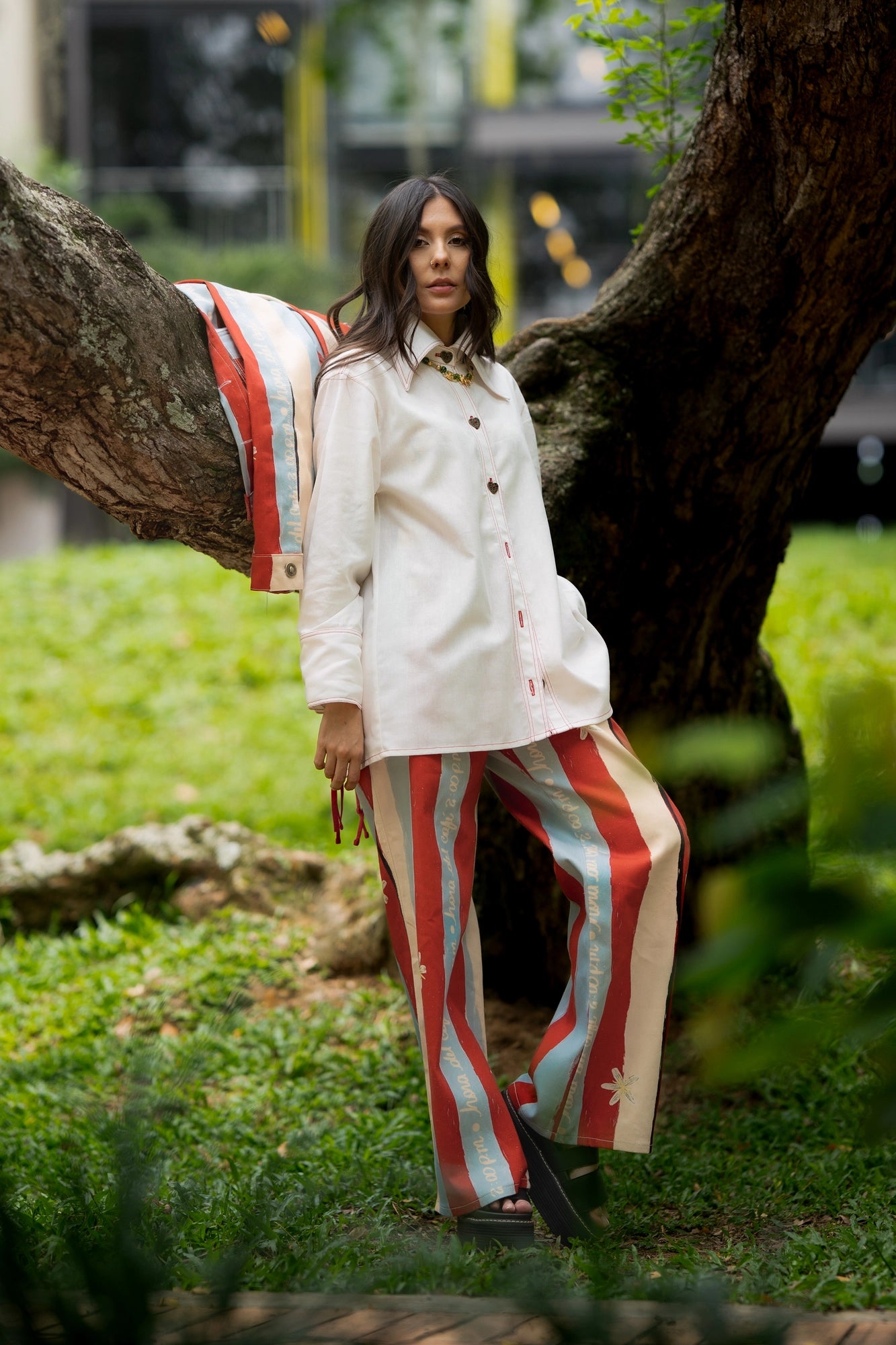 Camisa Latte Blanco – Ale Ardila Studios