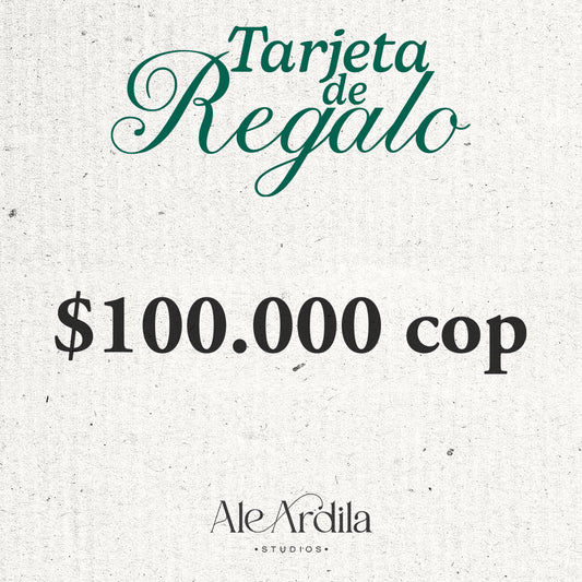 TARJETA DE REGALO - ALE ARDILA STUDIOS