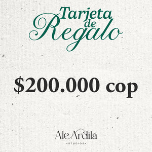 TARJETA DE REGALO - ALE ARDILA STUDIOS