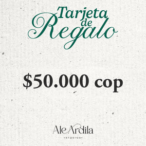 TARJETA DE REGALO - ALE ARDILA STUDIOS