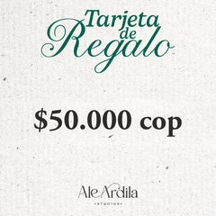 TARJETA DE REGALO - ALE ARDILA STUDIOS