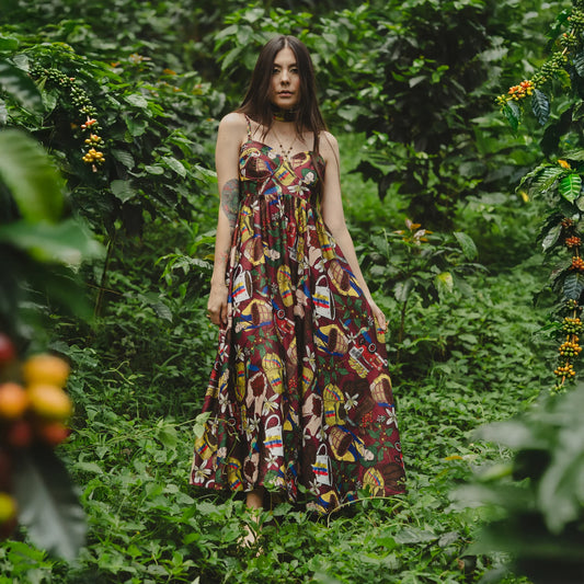 VESTIDO COSTAL MUNDO CAFÉ