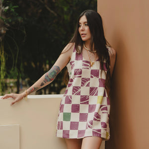 MINI VESTIDO TERRUÑO CAFÉ