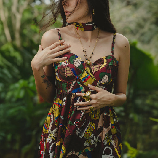 VESTIDO COSTAL MUNDO CAFÉ