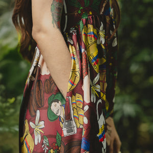 VESTIDO COSTAL MUNDO CAFÉ