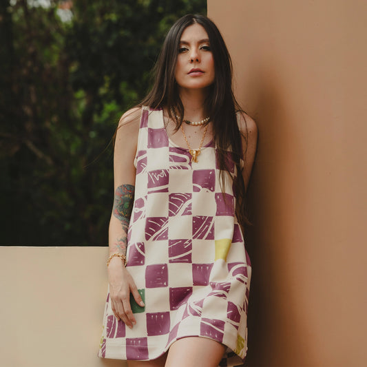 MINIVESTIDO TERRUÑO CAFÉ